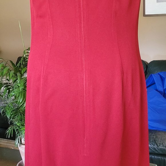 Zapa rust color evening dress with jacket size 8 - Picture 12 of 16